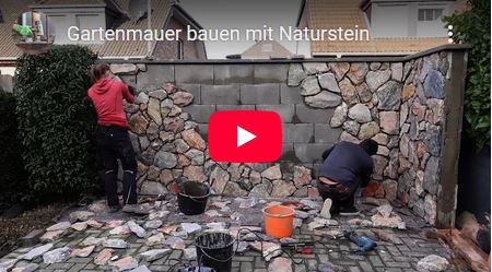 Gartenmauer bauen mit Naturstein