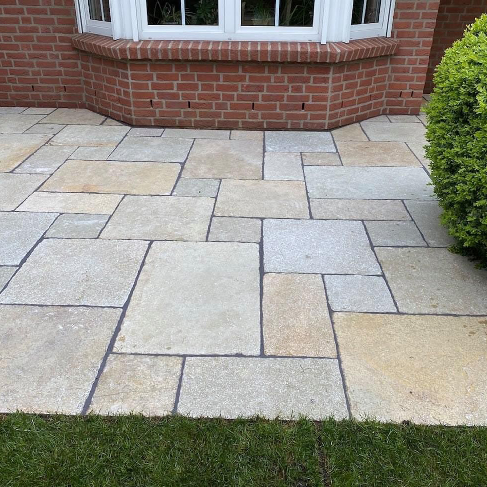 Terrassenplatten Kalksteinplatten Tundra Gelb