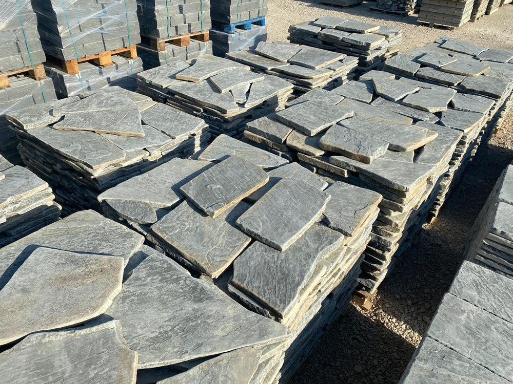 Polygonalplatten Grau ''Antik''