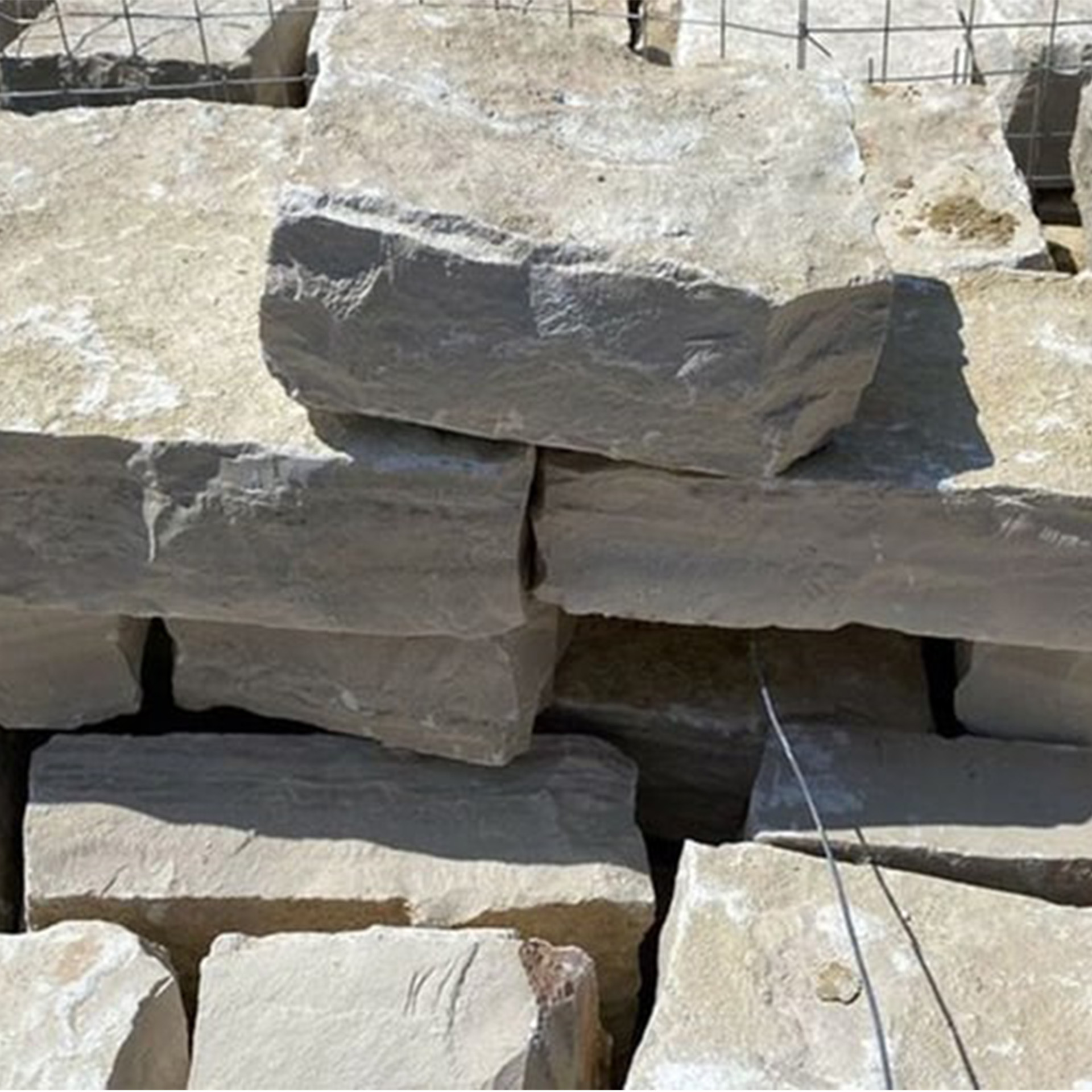 Trockenmauersteine gespalten - Gelb "Italia"