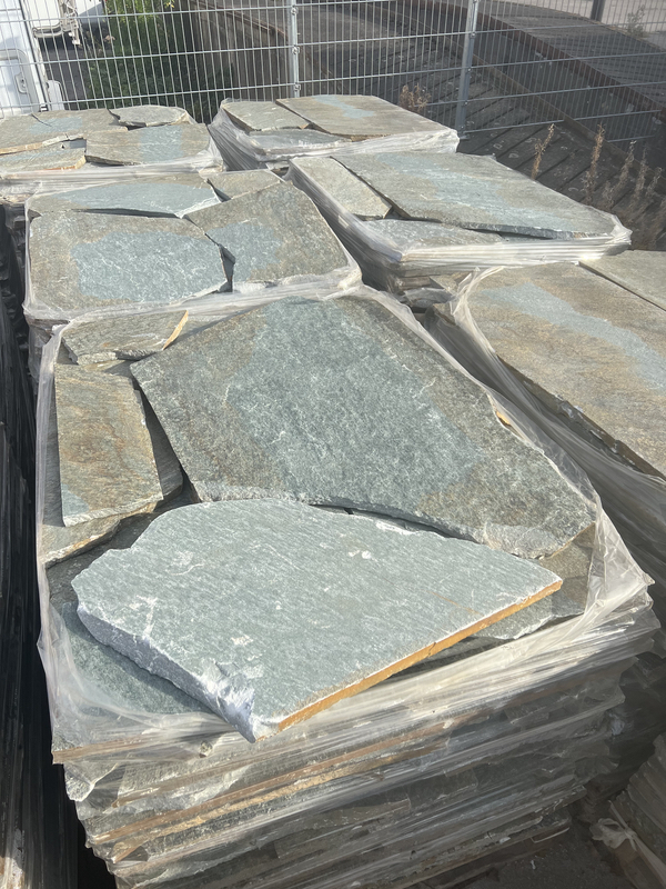 Polygonalplatten Karystos Grün