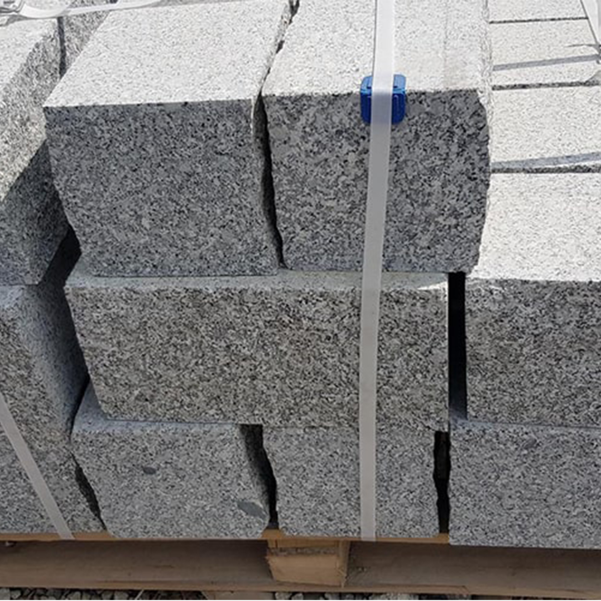 Mauersteine Grau Granit