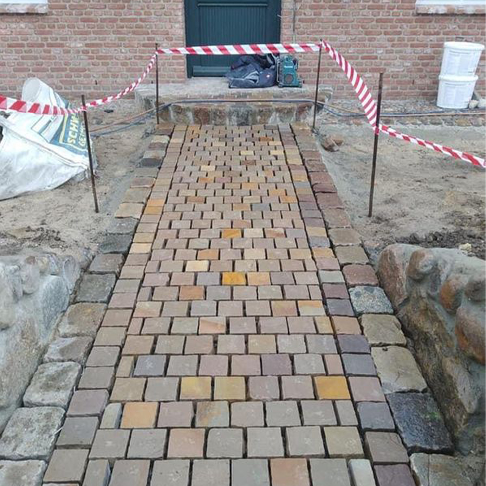 Pflasterstein – Sandstein India Braun