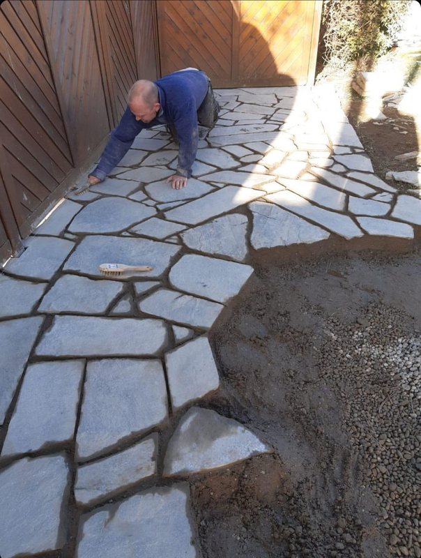 Polygonalplatten Grau ''Kavalla''