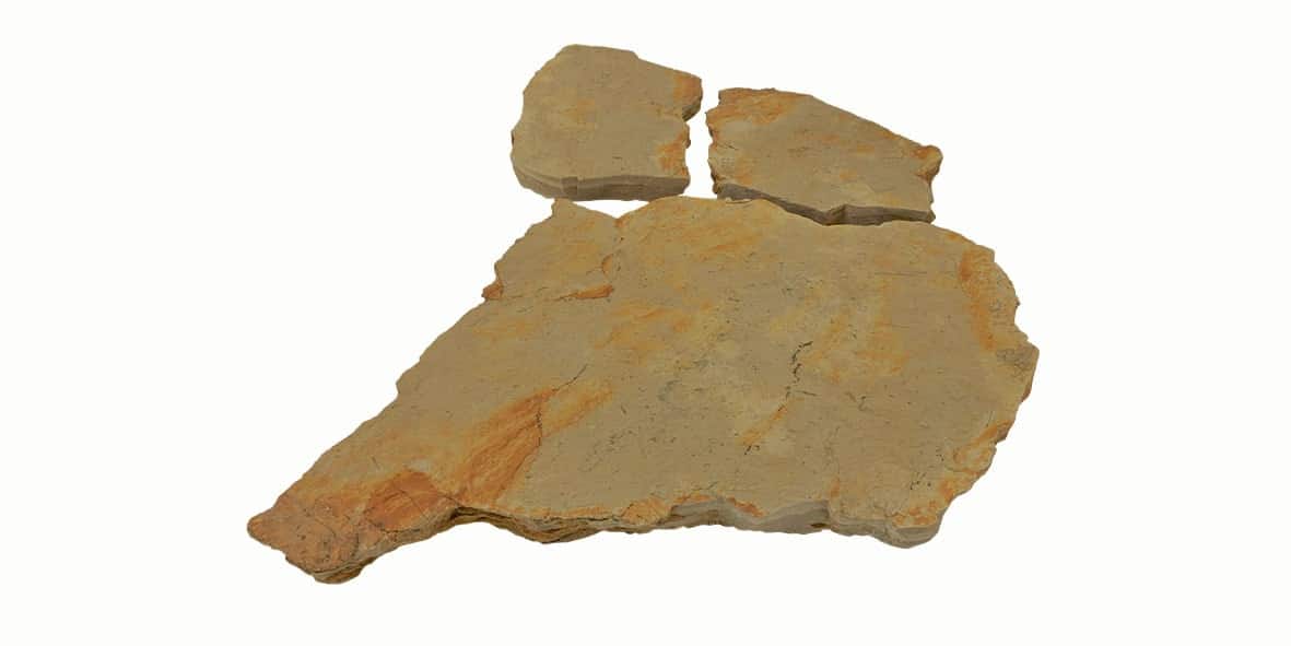 Polygonalplatten Mediterran Gelb