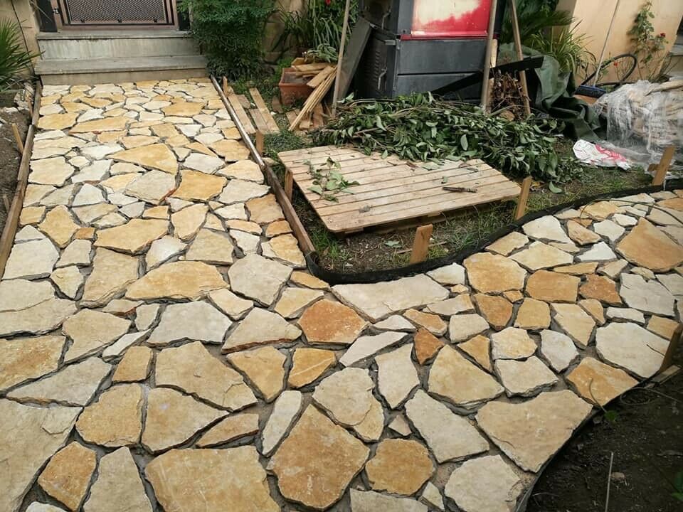 Polygonalplatten Gelb ''Italia''