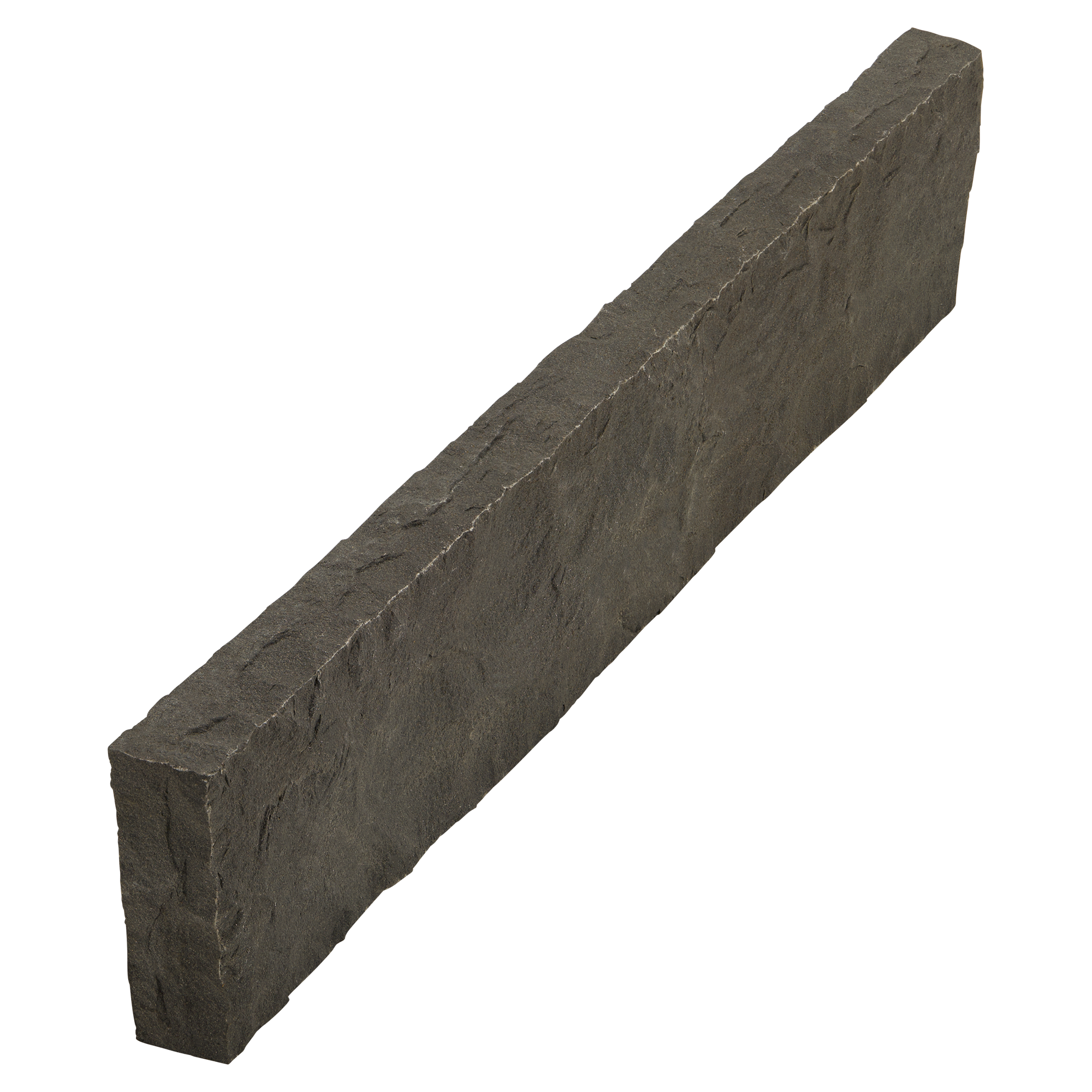 Randsteine aus Basalt gespalten