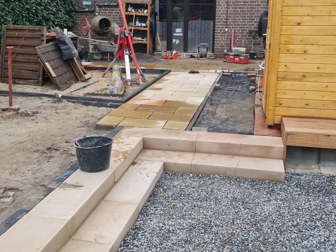 Blockstufen setzen, Block Stufen setzen