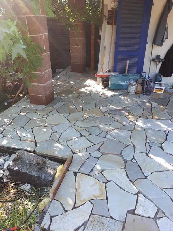 Polygonalplatten Grün ''Rio''