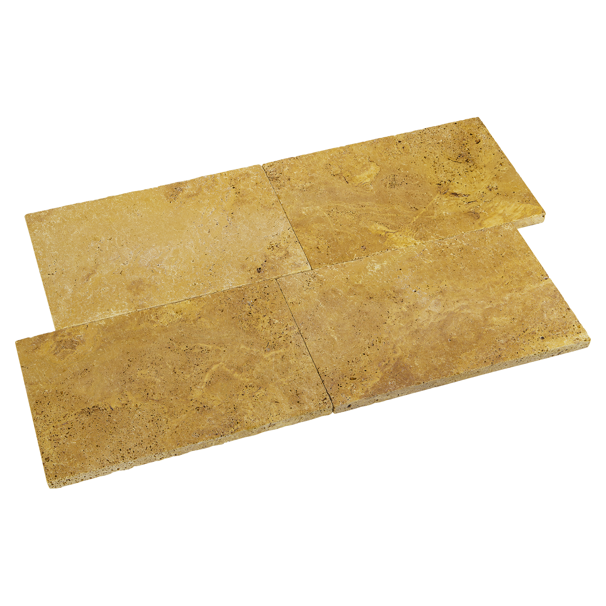 Terrassenplatten Travertin Gold