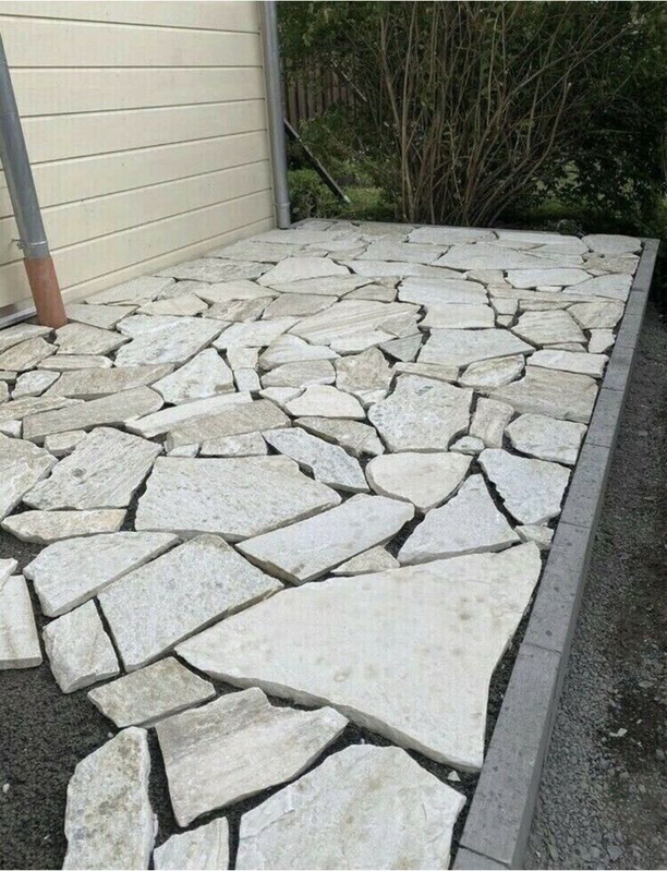 Polygonalplatten Weiß ''Triana''