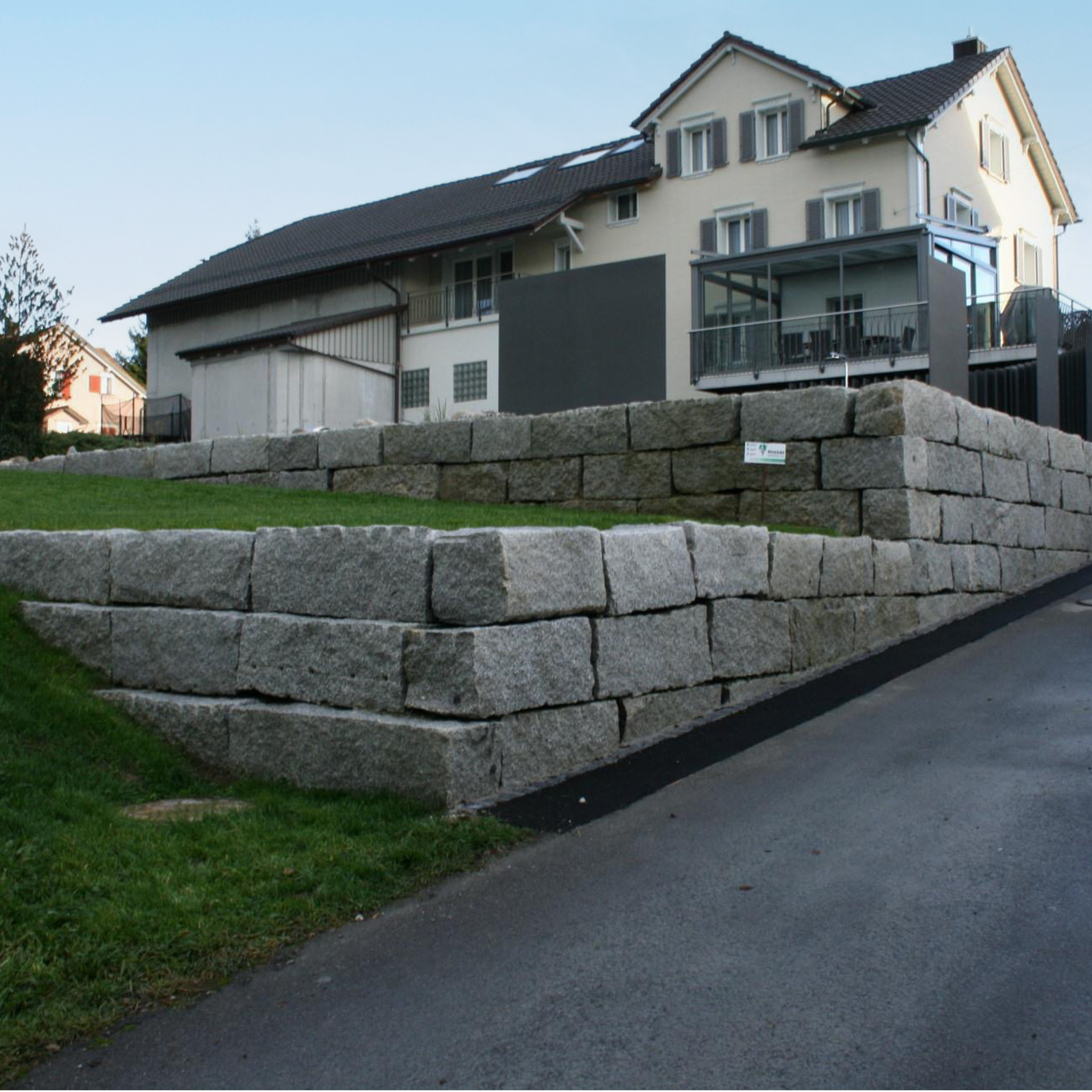 Trockenmauersteine Grau Granit