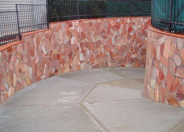 Polygonalplatten Rosa ''Rio''