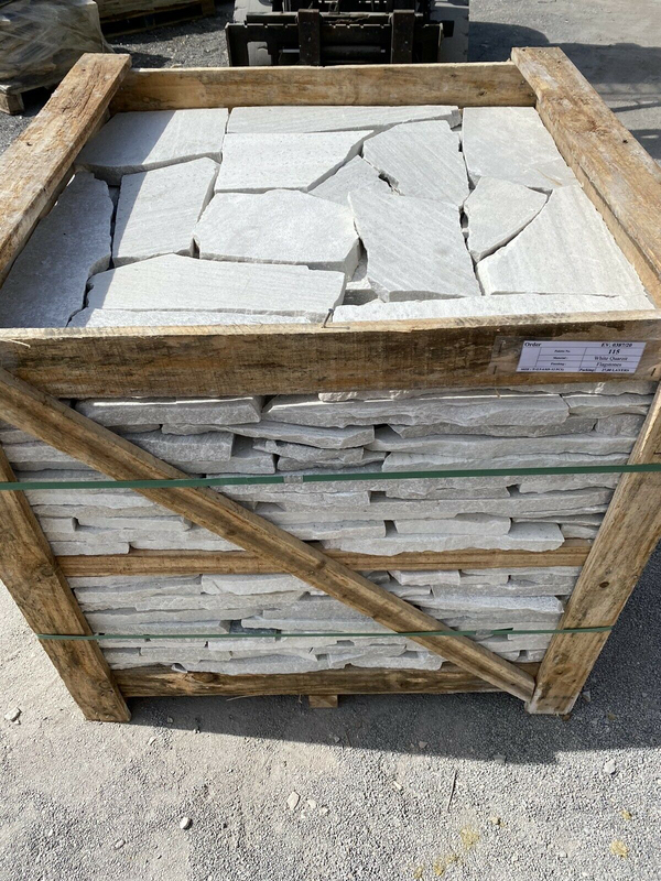 Polygonalplatten Weiß ''Rio''