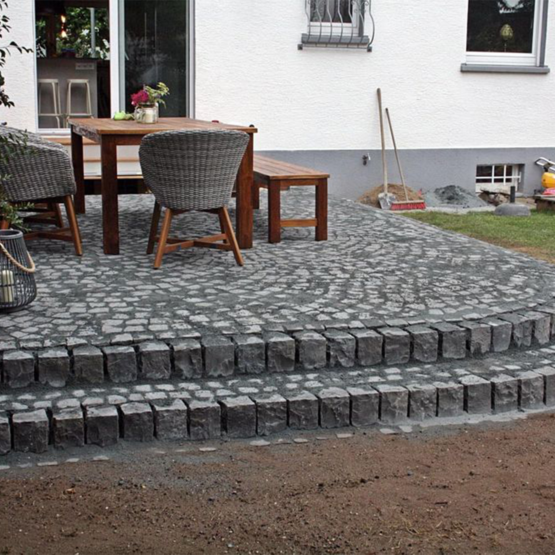 Pflasterstein Basalt Schwarz