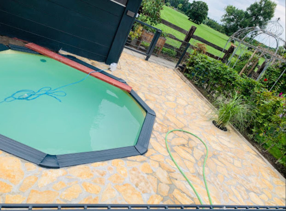 Polygonalplatten Mediterran Gelb