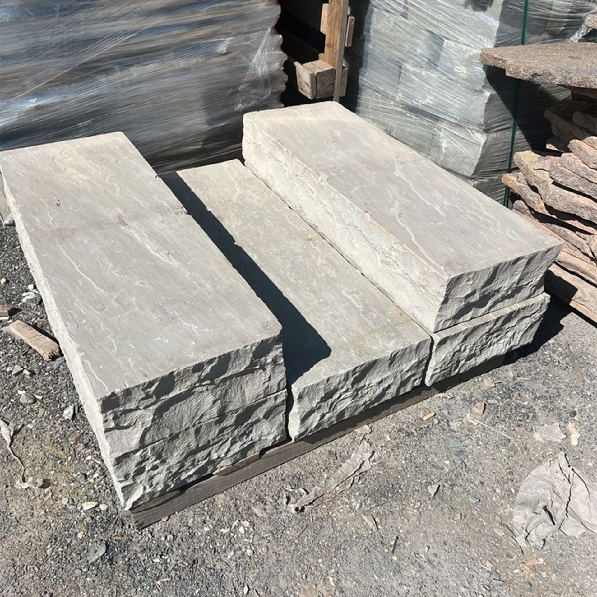 Blockstufen India Grey